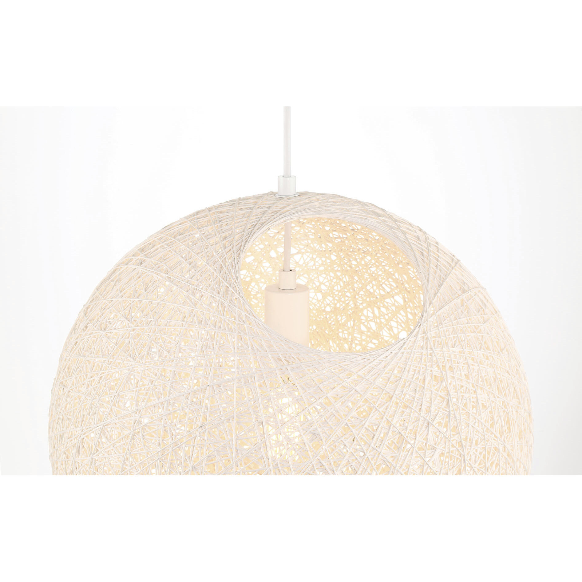 Entwined 1 Light 16 inch Matte White Pendant Ceiling Light